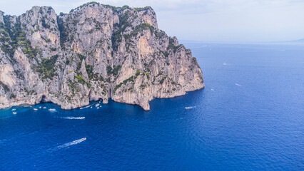 Aerial Images of Amalfi Coast, showing Revello, Amalfi, Capri, Faraglioni