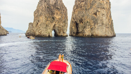 Aerial Images of Amalfi Coast, showing Revello, Amalfi, Capri, Faraglioni