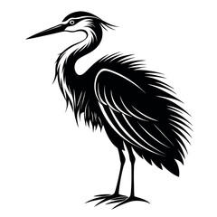 a-striking-black-silhouette-of-a-heron-standing-ta.eps