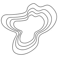 Abstract Line Contour