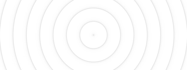 Concentric Rings Forming a Subtle White Gradient Pattern for Digital Design Applications.
