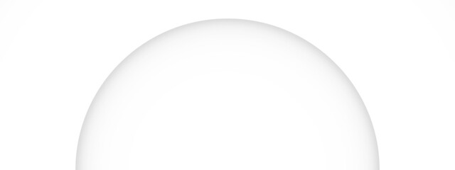 A smooth white gradient forms a rounded shape on a plain white background with a soft subtle texture..