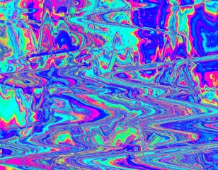 Vibrant, abstract, wavy, colorful distortion