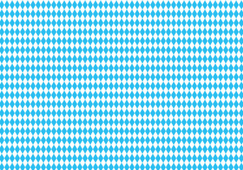Seamless Bavarian blue and white diamond checkerboard pattern vector, Oktoberfest festival fabric and wallpaper background.