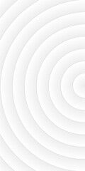 A subtle and clean white vector background featuring concentric arcs creating a sense of depth and minimalist design.