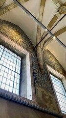 Ancient mosaic ceilings whispered tales of Ottoman grandeur, Ramadan reflections, intricately patterned arches, serendipitous sunlit harmony throughout