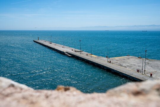 Pier am Schwarzen Meer in Sinop, der n&ouml;rdlichsten Stadt der T&uuml;rkei