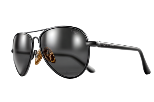 Sleek aviator sunglasses with dark mirrored lenses and metal frame, perfect for modern style and sun protection.