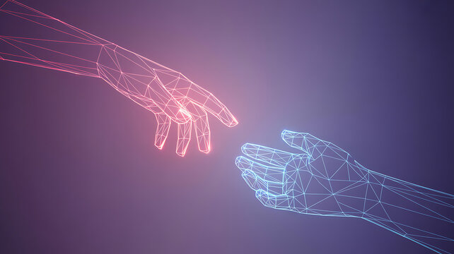 Human hand holding blue lightning shows the concept of power and energy in science and technology