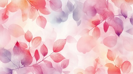 Soft pastel leaves background.