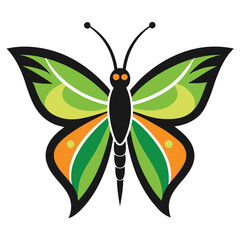 Clean Lepidoptera Mascot Logo in Minimal Style