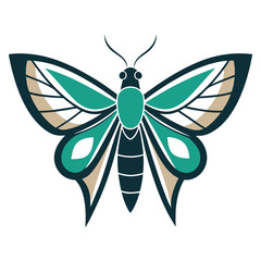 Stylish Butterfly Symbol Vector for Corporate or Eco Branding