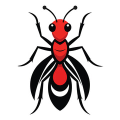 Stylish Ant Mascot Logo in Minimal Style