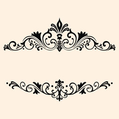 Desain ornamen bunga shiluette bali