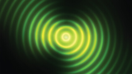 Abstract Green Gradient Background with Concentric Ripple Effect Design