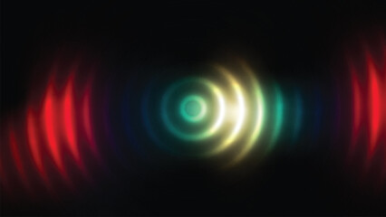 Abstract Red Light Streaks on Dark Background for Graphic Design
