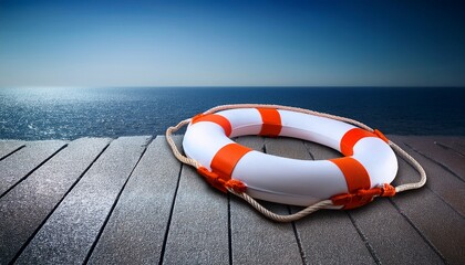 Naklejka premium free image of a life preserver