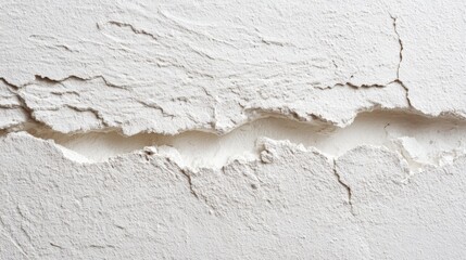 Obraz premium Cracked White Surface Texture Showing Fracture Line, Abstract Background, Damage, and Material Imperfection