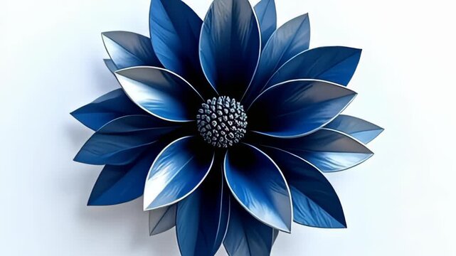 adenine glorious proportionate atom swim alike virtual efflorescence blossom rises amidst adenine background of calm white, boast multiple layer of piled pattern indium recondite tints of