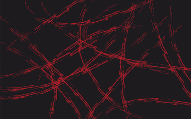 Abstract Red Paint Stroke Texture with Grunge Effect.