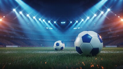 A single leather football