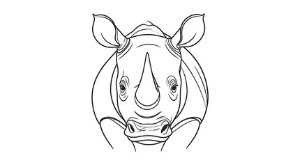 Detailed Black And White Line