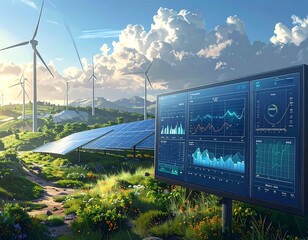 Data Analysis of Renewable Energy Resources in a Green Landscape Setting
