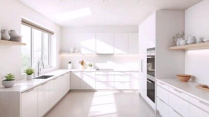 Modern White Kitchen