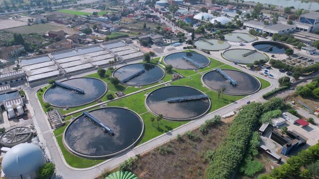 Sewage treatment, domestic wastewater treatment. Water purification reuse.
