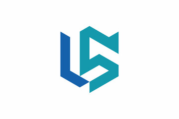 Letter LS Shield Logo 
