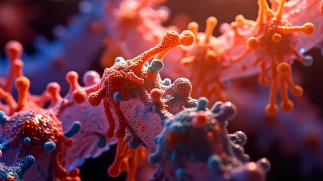 Layers of colorful filaments intertwine, each representing a different molecular structure, moving in synchrony and radiating a soft glow that brings to life the concept of molecule