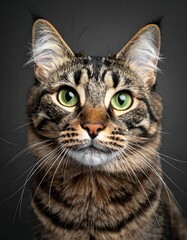 Close-up portrait of a tabby cat (5)
