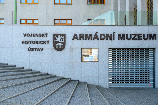 Army Museum Zizkov exhibiting military history of the Czech territory and statehood in Prague, Czech Republic