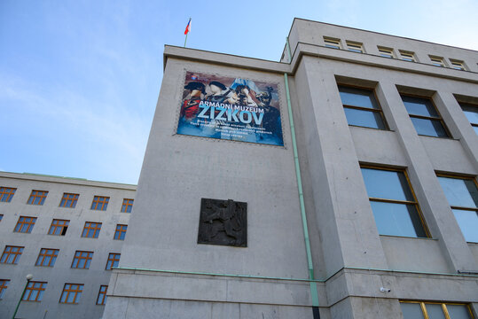 Army Museum Zizkov exhibiting military history of the Czech territory and statehood in Prague, Czech Republic
