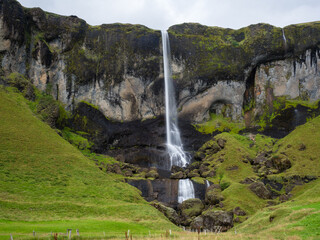 Foss a Sidu,majestic waterfall along the Ring Road in Southern Iceland