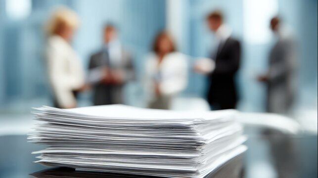 Human resources managers in an office setting carefully review complaint files, highlighting the importance of fair and thorough resolution of workplace conflicts.