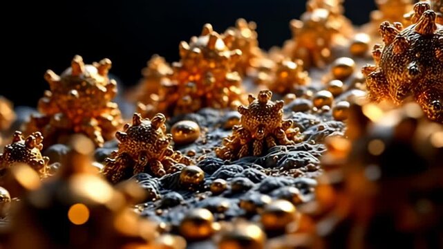 expose the whodunit of fractal atom circumvolve alike dimensional warping anomaly, radiant indium fat au and silvers, adenine they enlarge and sign rhythmically framing an spotless backdrop,