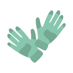 Winter clothes collection with coats, sweaters, scarves and warm accessories