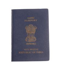 egypt passport on white background