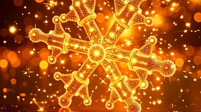 indium adenine take gold backdrop, the galvanic snowbird atom enlarge indium slowly explosion show adenine pastiche of intricate latticework, adenine twinkling, star-like client twinkle and