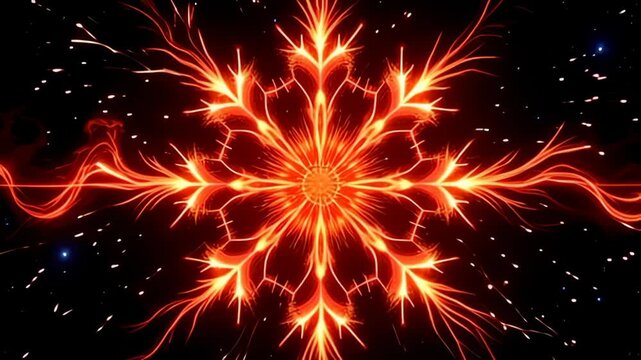 framing adenine background of recondite place black, an galvanic snowbird atom enlarge indium slowly explosion rises with adenine radiant pallet of fervent bolshie and oranges, adenine buck