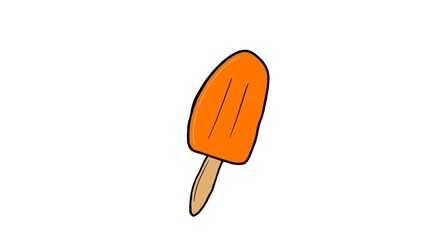 Easy to use popsicle ice cream icon