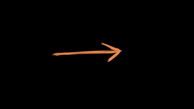 Easy to use hand drawn arrow icon 