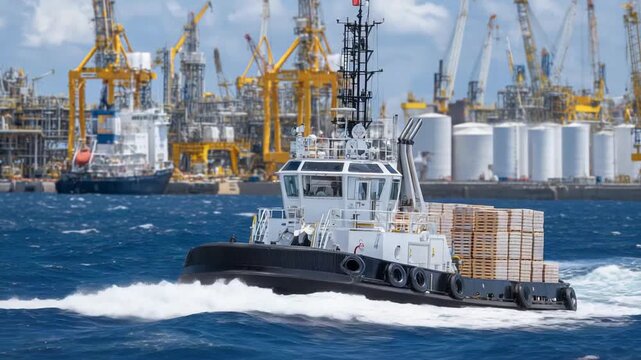 Explore the dynamic world of industrial operations with a wide-angle perspective.