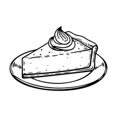 A slice of cheesecake on a plate with whipped cream on top. The dessert is creamy and has a smooth texture, ideal for sweet lovers.