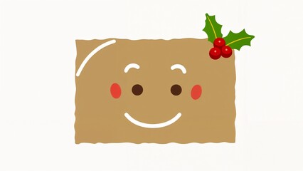 Fototapeta premium A brown paper bag with a smiley face on it.