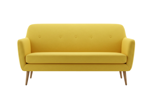 Yellow sofa upholstery furniture interior design