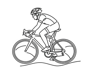 Fototapeta premium Bicycle Race: Speed, Endurance, and Road to Victory