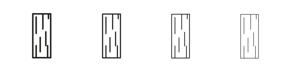 Wood board icon vector graphics. black style vector icons