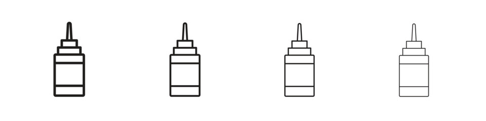 Sauce icon vector graphics. black style vector icons